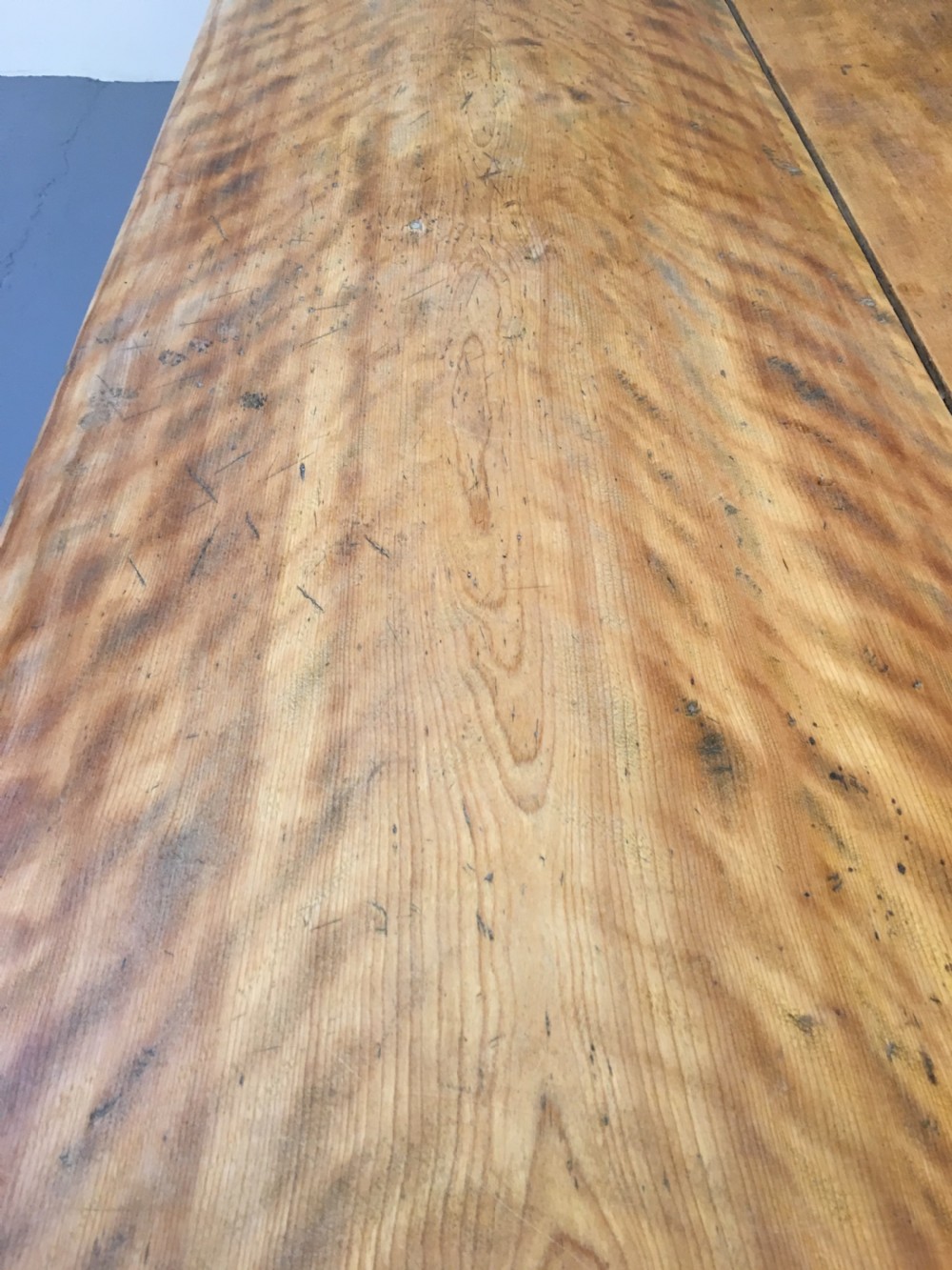 Rare Scottish elm serving table  View VI