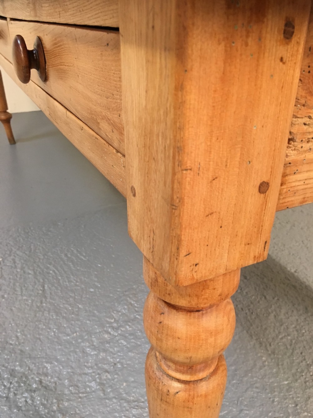 Rare Scottish elm serving table  View VII