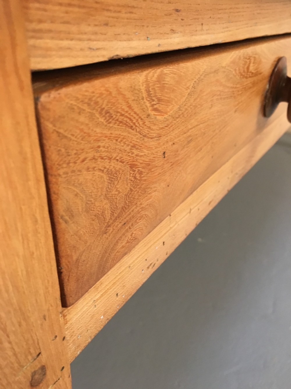 Rare Scottish elm serving table  View XI