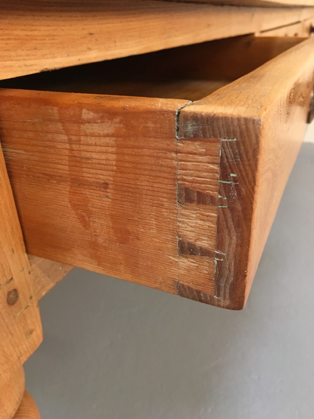 Rare Scottish elm serving table  View XII