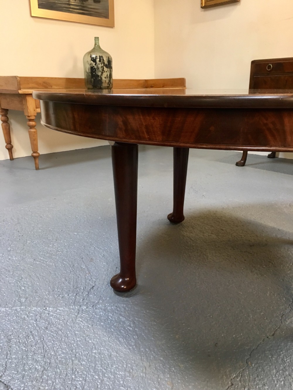 Large Scottish circular dining table  View V