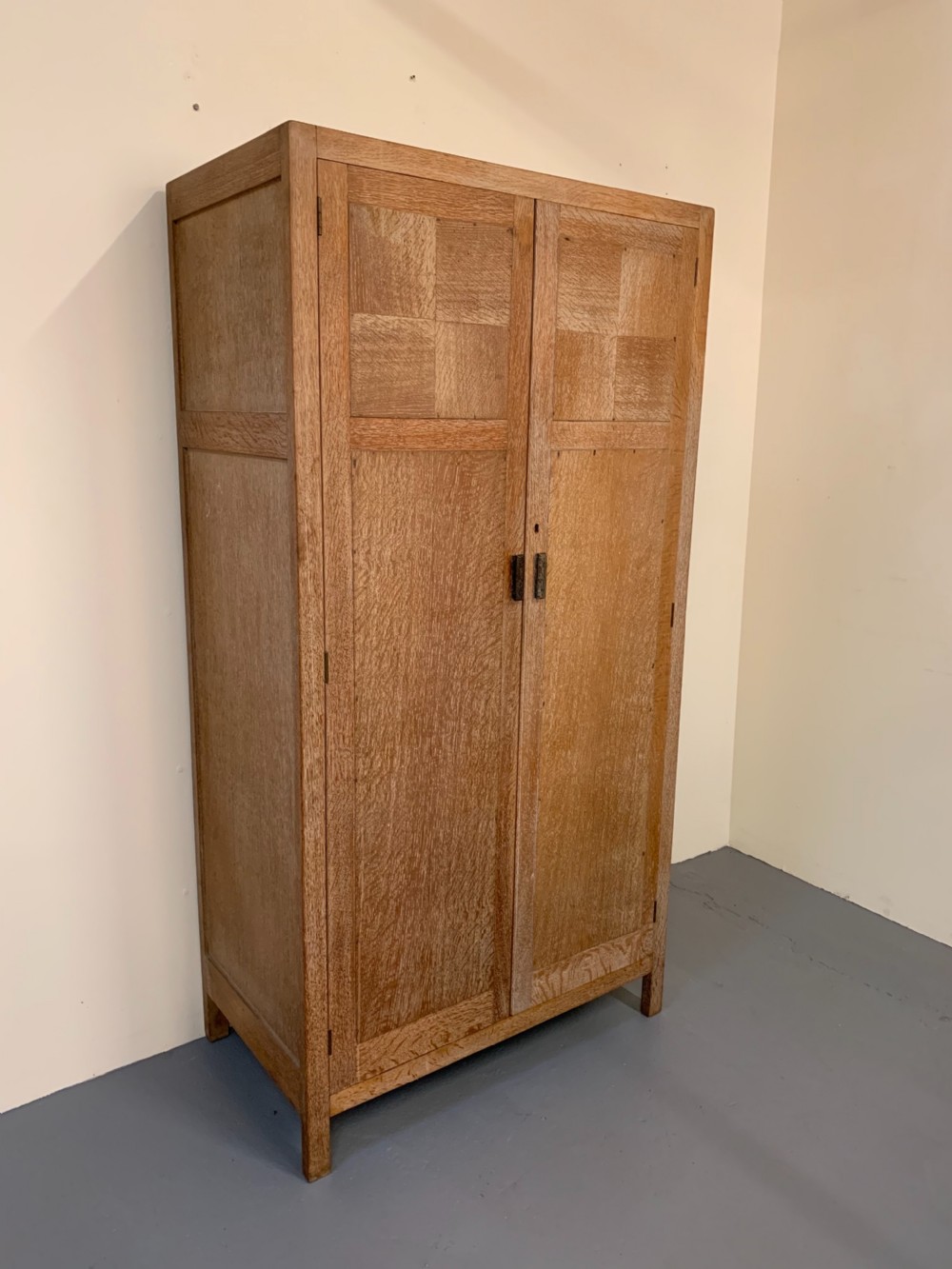 Heals limed oak wardrobe 
