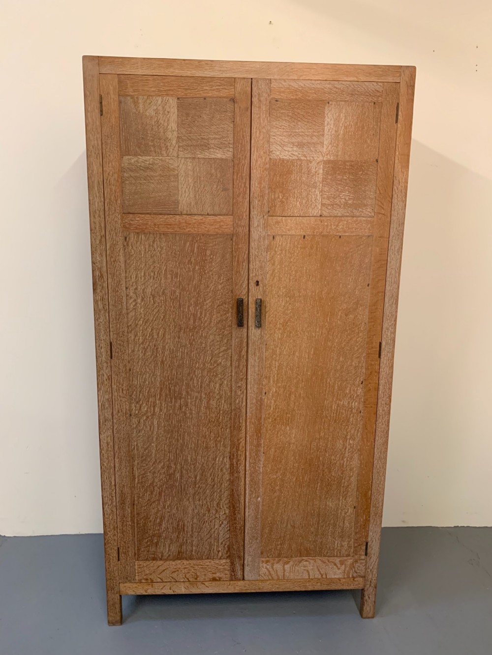 Heals limed oak wardrobe  View II