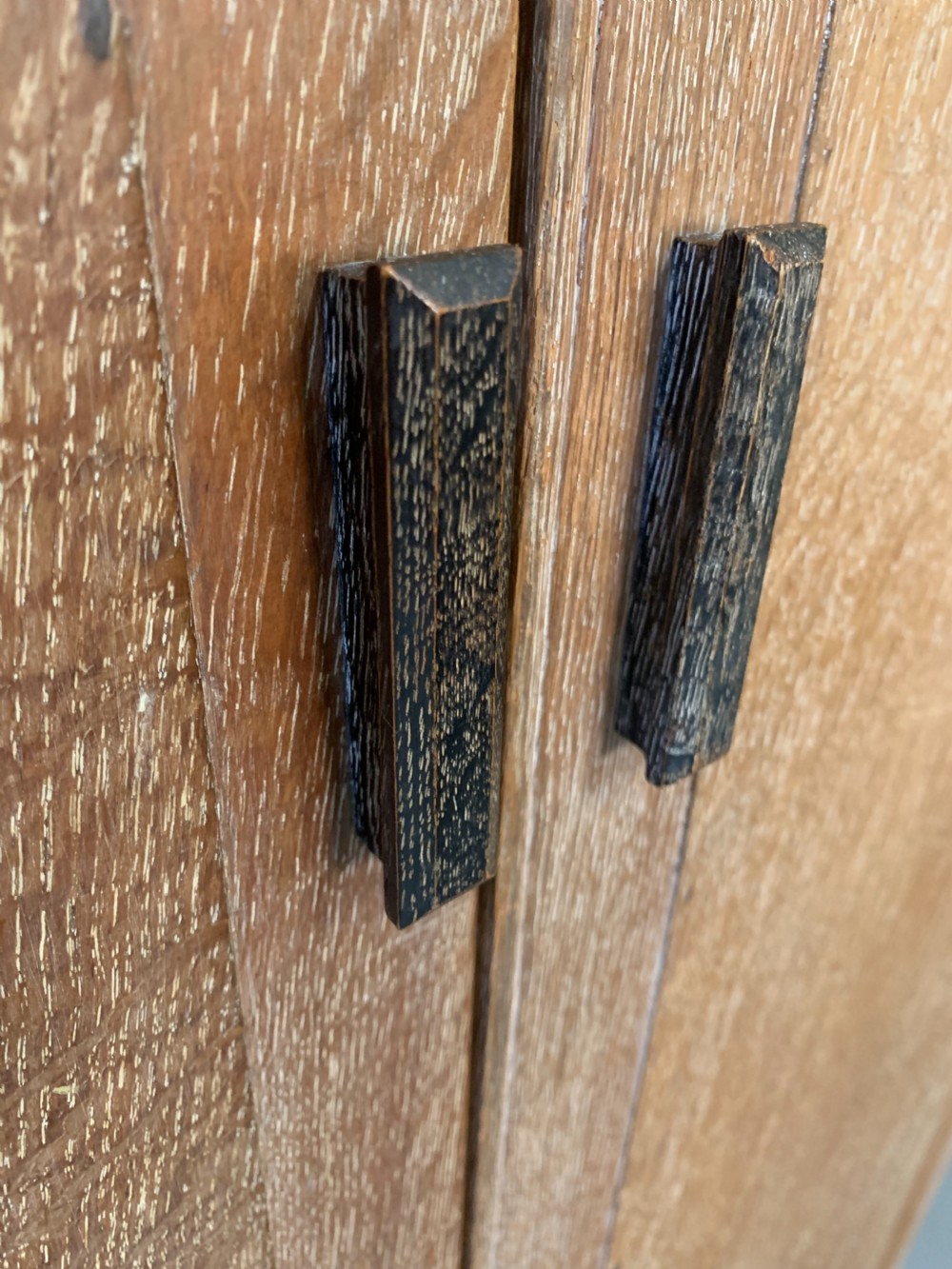 Heals limed oak wardrobe  View III