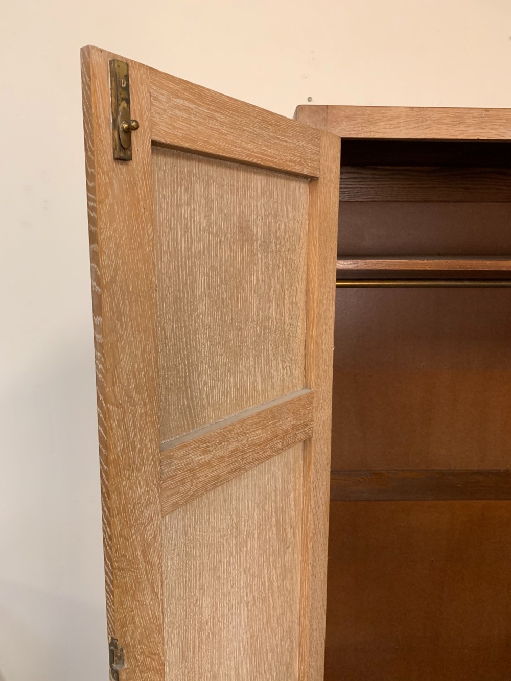 Heals limed oak wardrobe  View VII