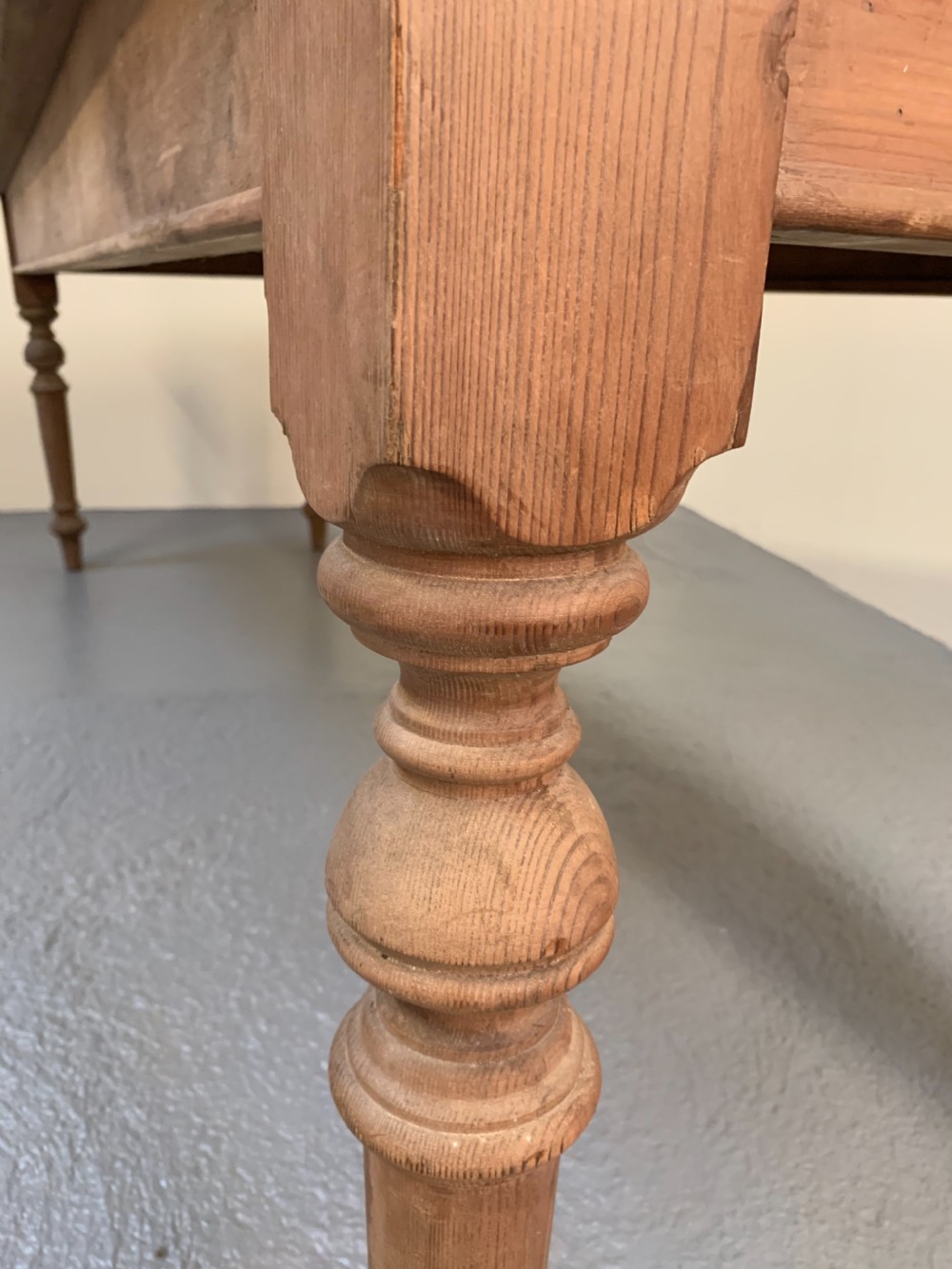 Rare large food preparation table  View V