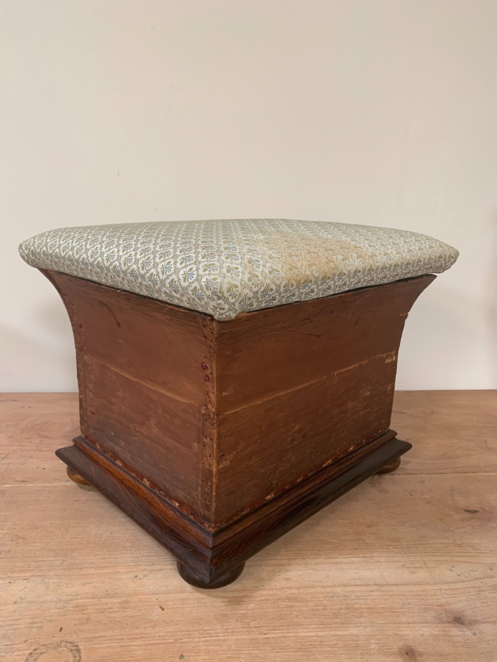 Small rosewood ottoman 