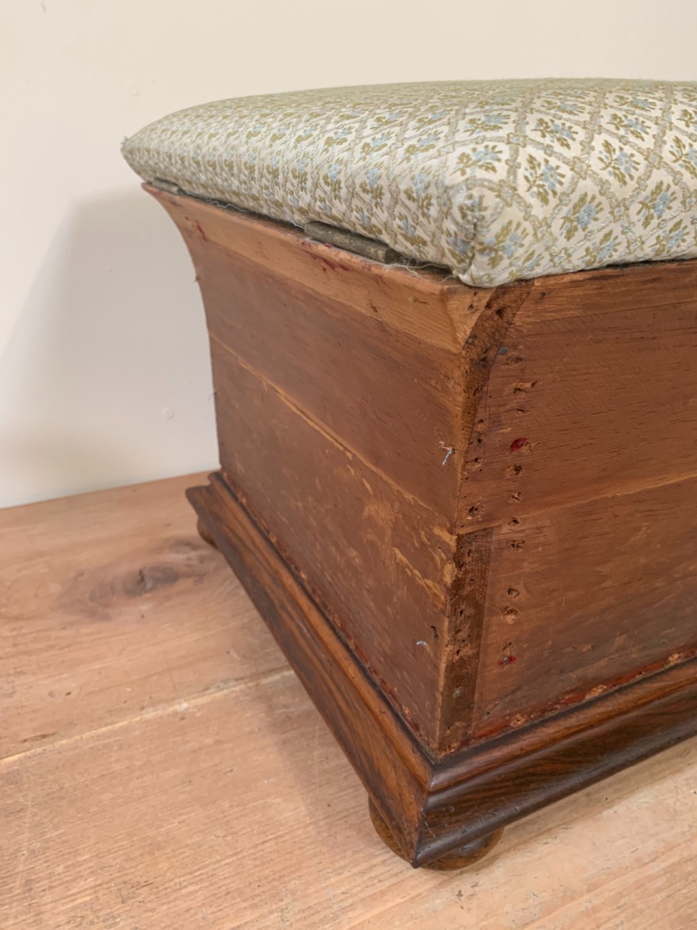Small rosewood ottoman  View II