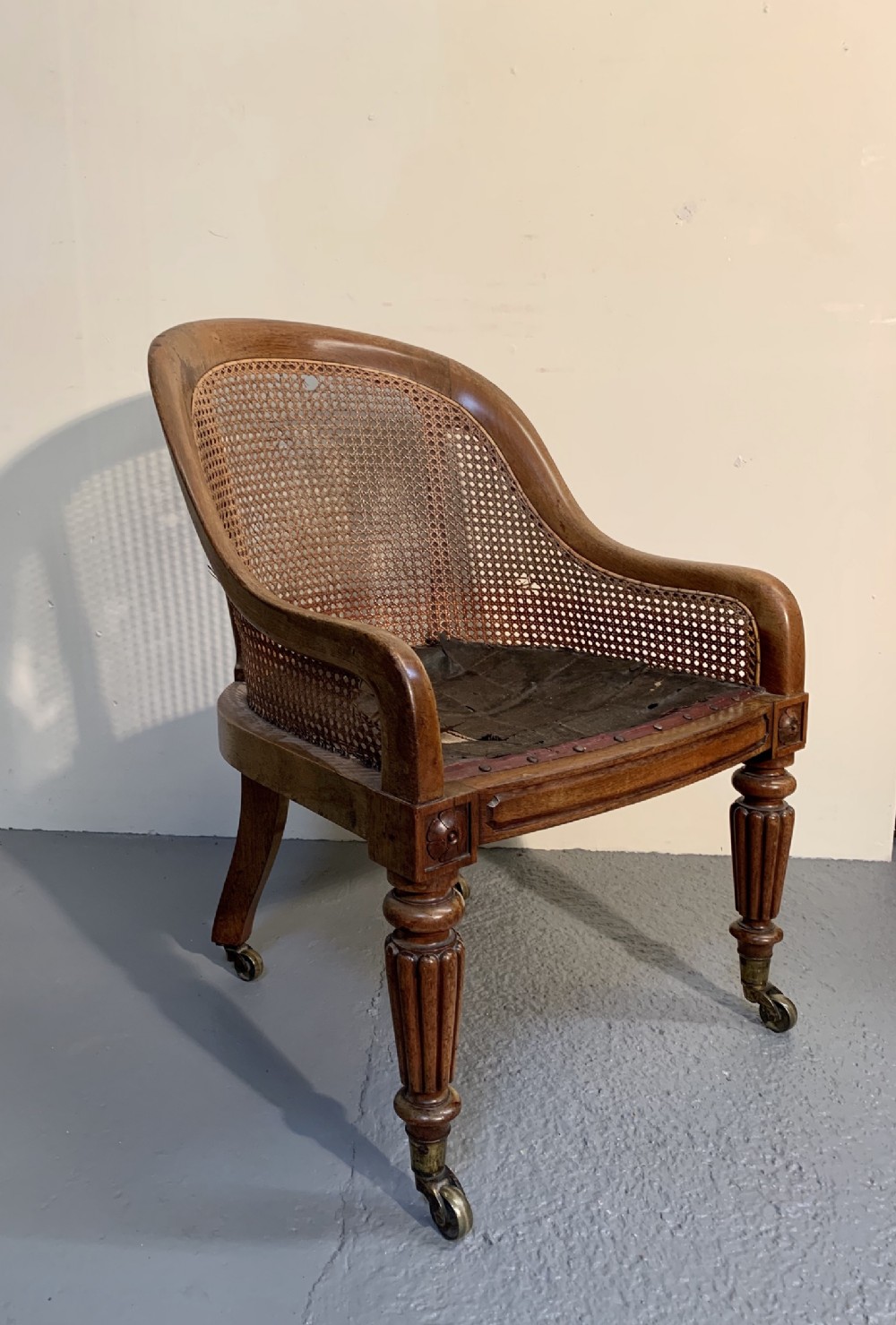 Rare Gillows Lancaster library chair 