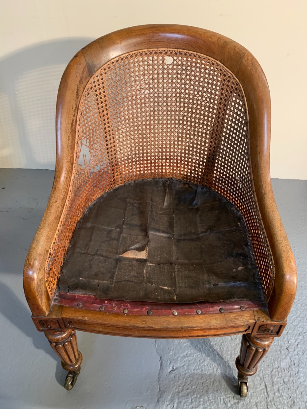 Rare Gillows Lancaster library chair  View XI