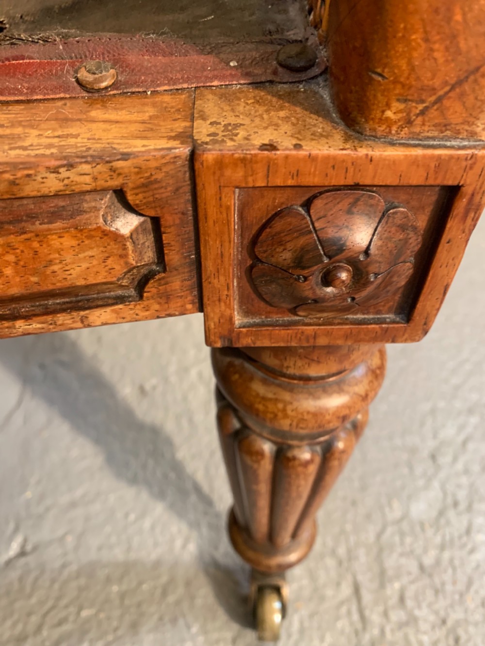 Rare Gillows Lancaster library chair  View XIII