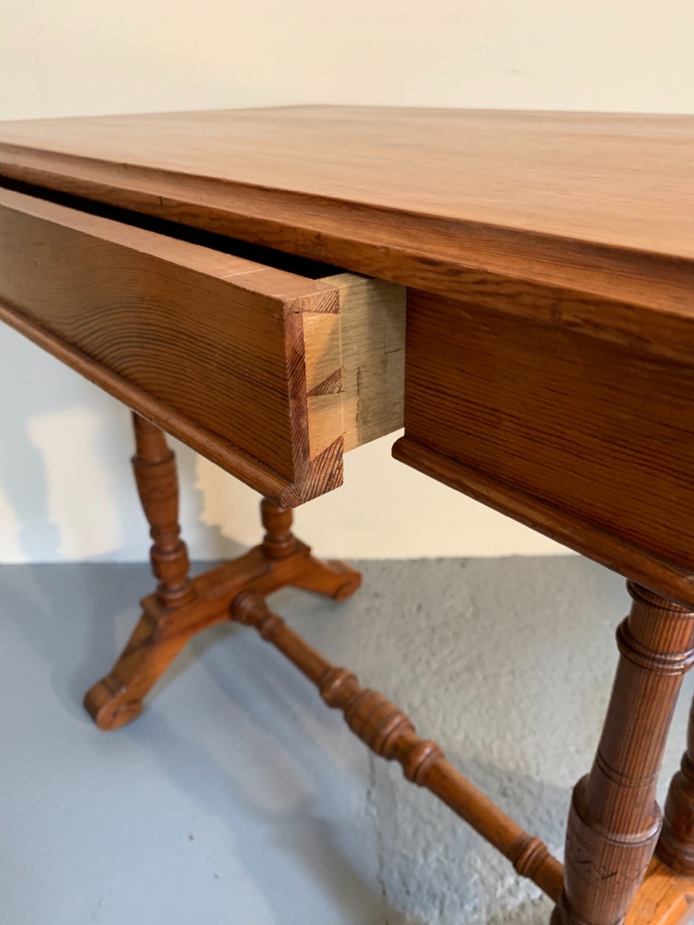 Unusual Scottish pine side table  View IV