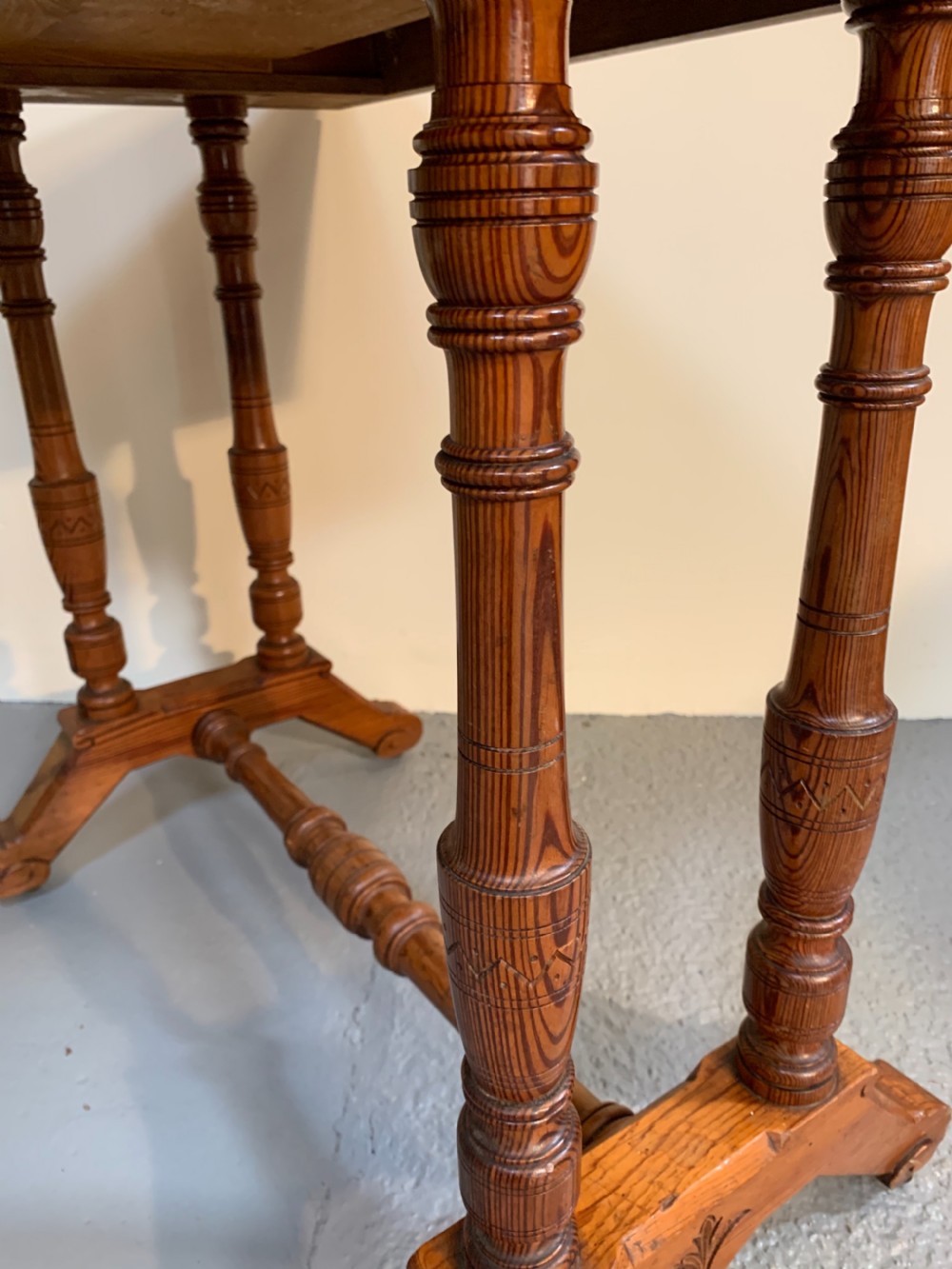 Unusual Scottish pine side table  View XII