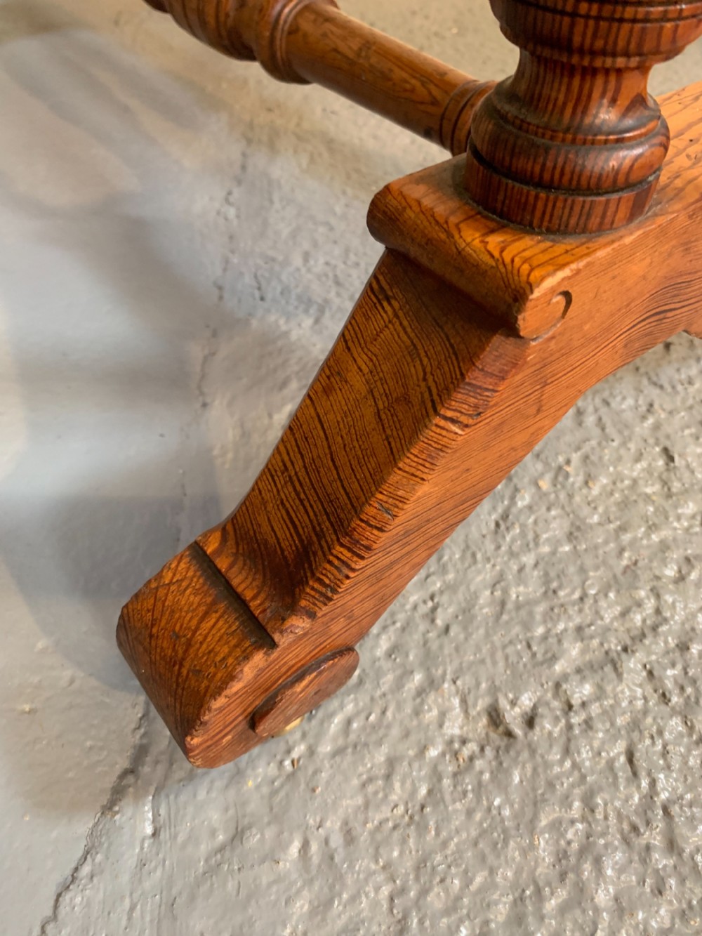 Unusual Scottish pine side table  View XIII