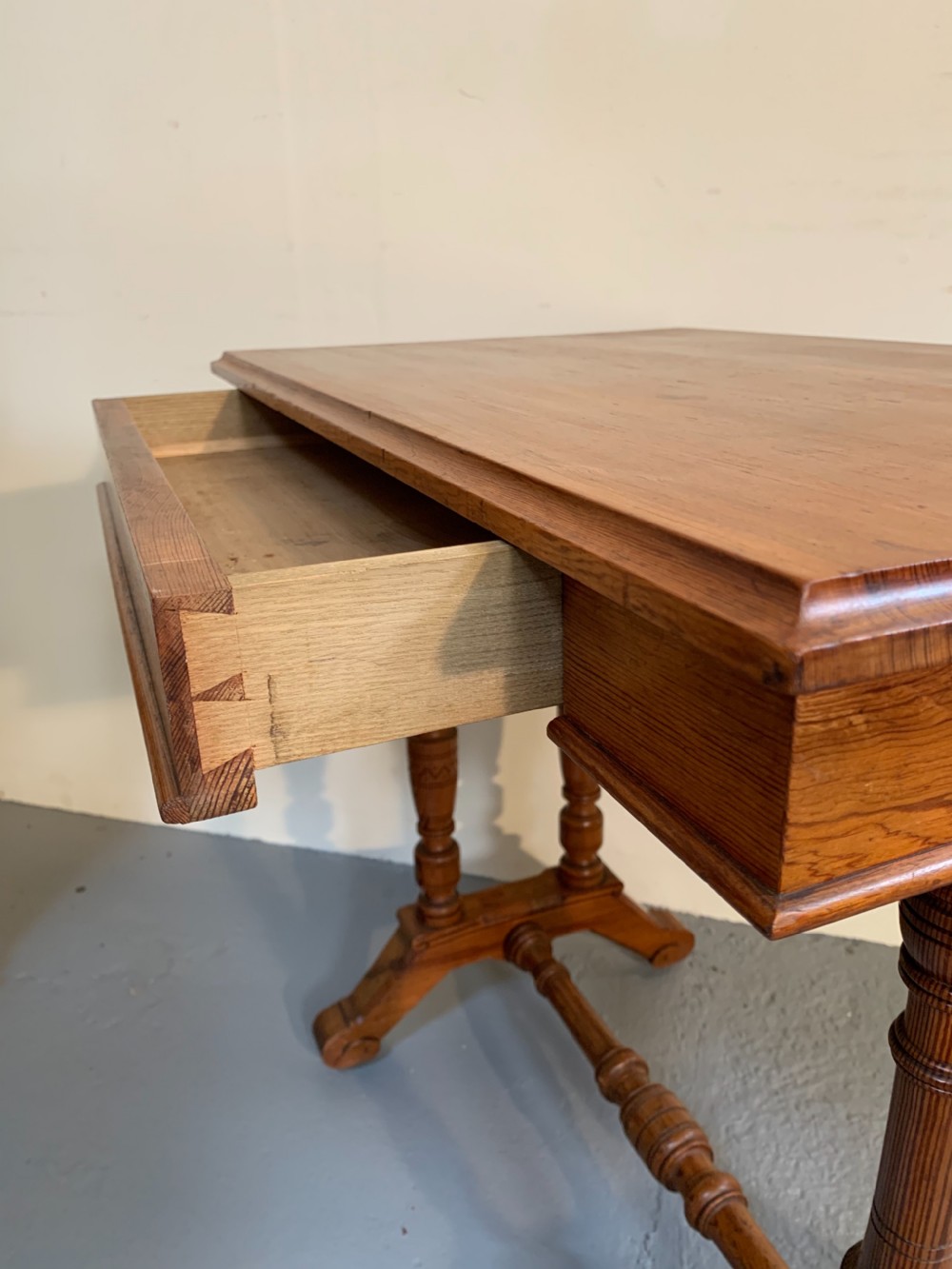 Unusual Scottish pine side table  View XIV