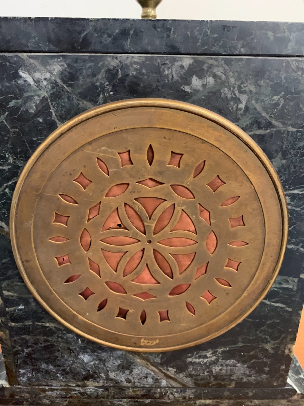 Impressive large marble mantle clock  View VII