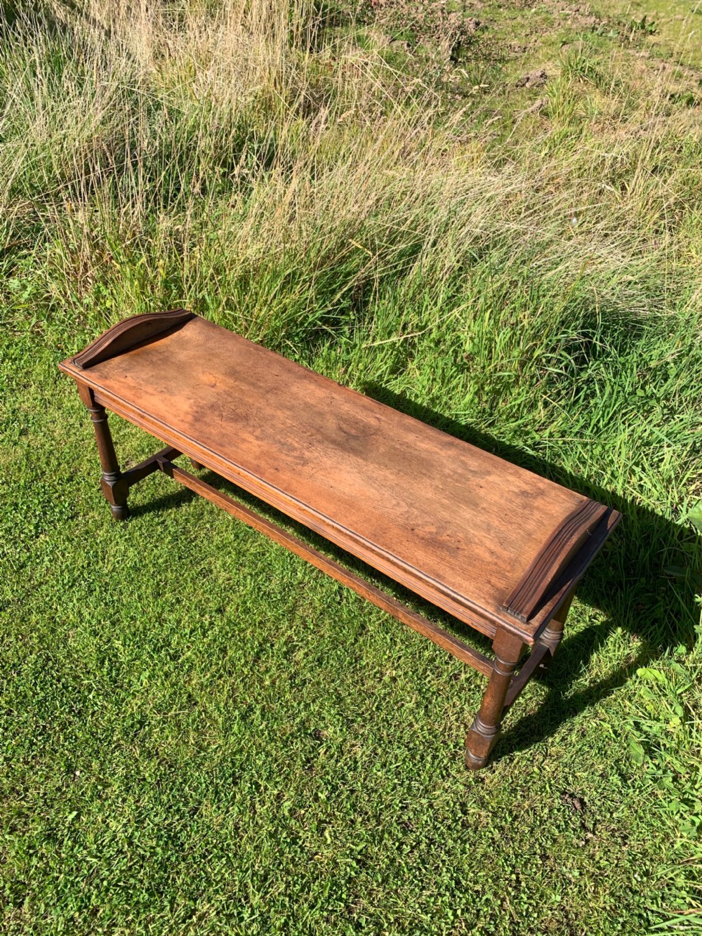Good walnut hall bench View VI
