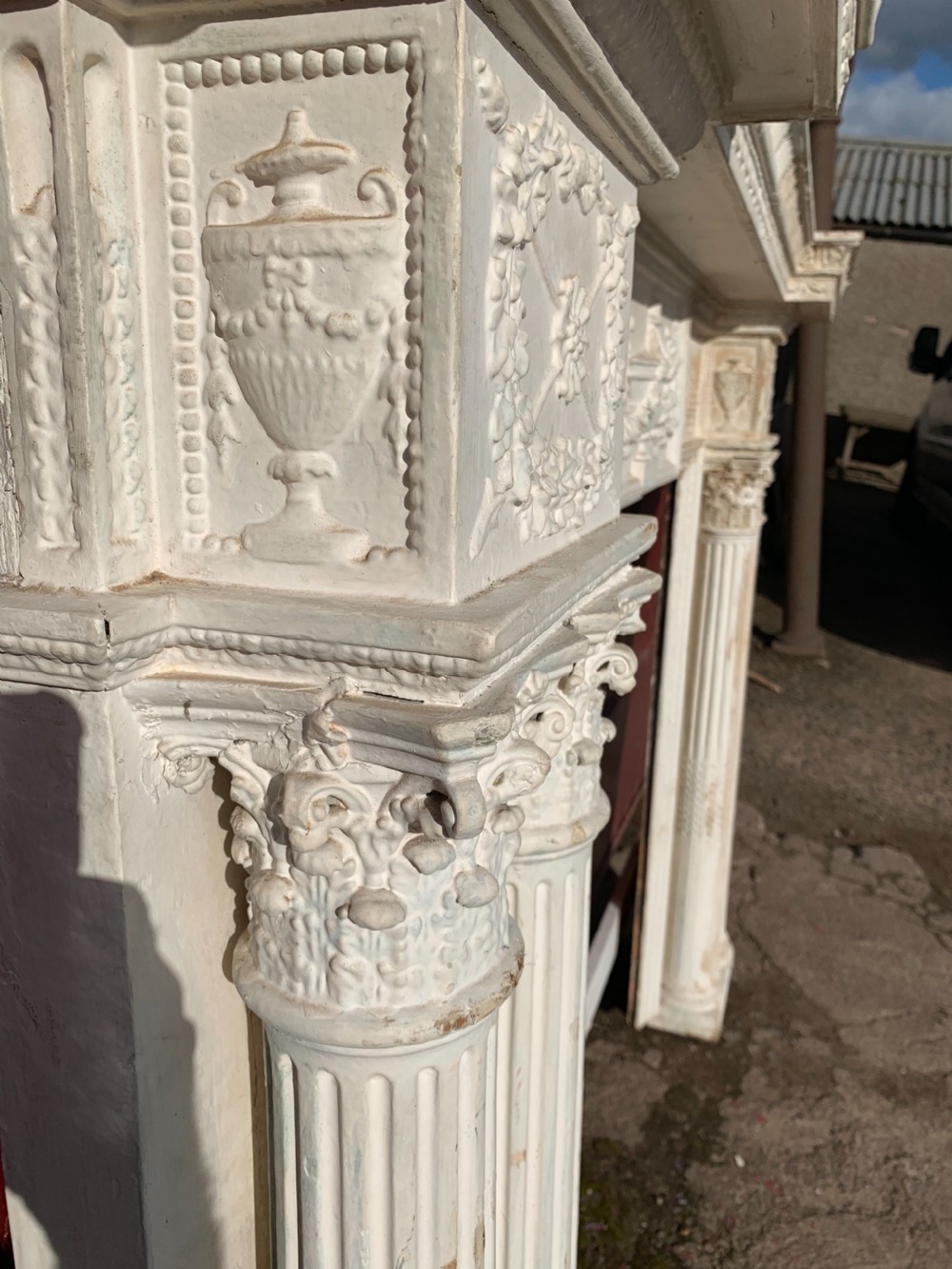 Impressive large fire surround  View II