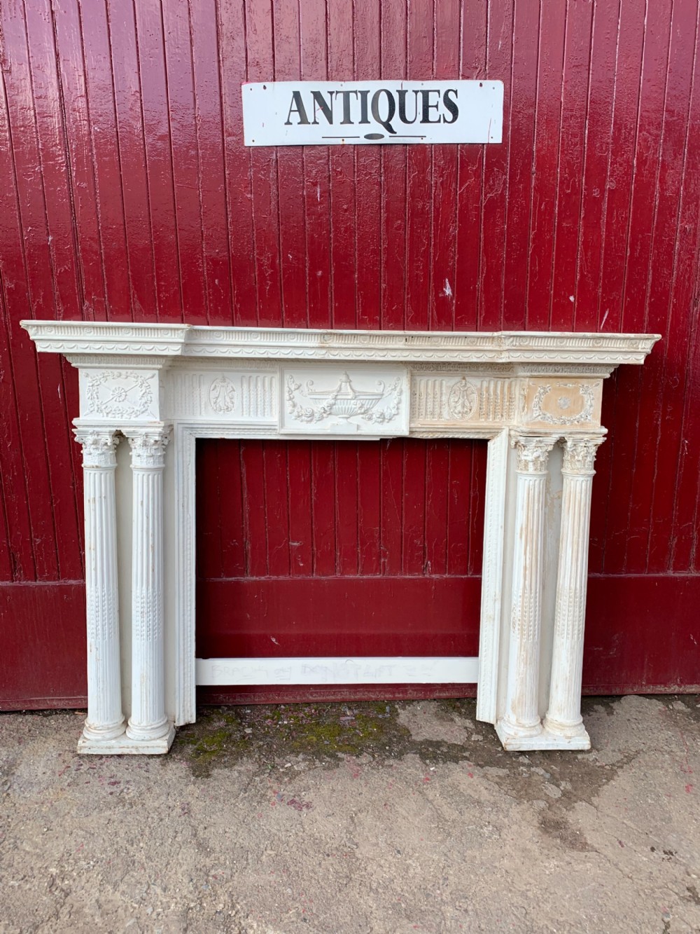 Impressive large fire surround  View VI