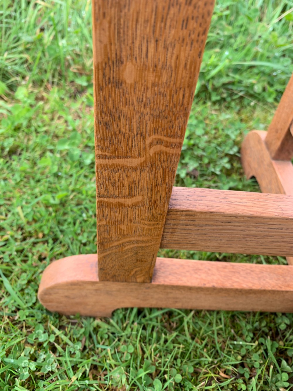 Arts and crafts oak table  View II