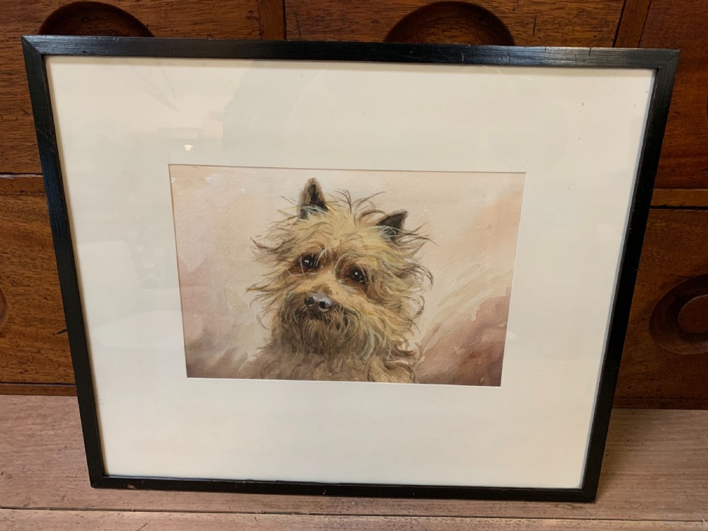 Good terrier dog watercolour  View II