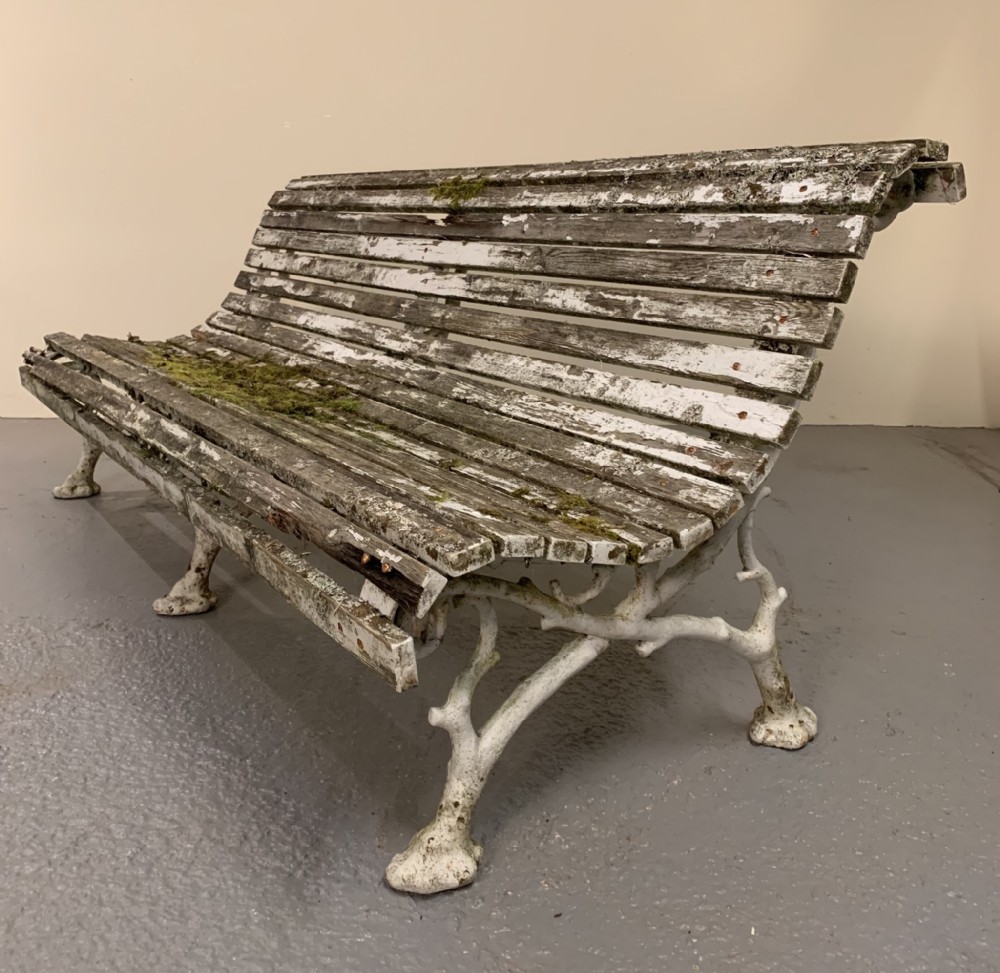Twig pattern garden bench 