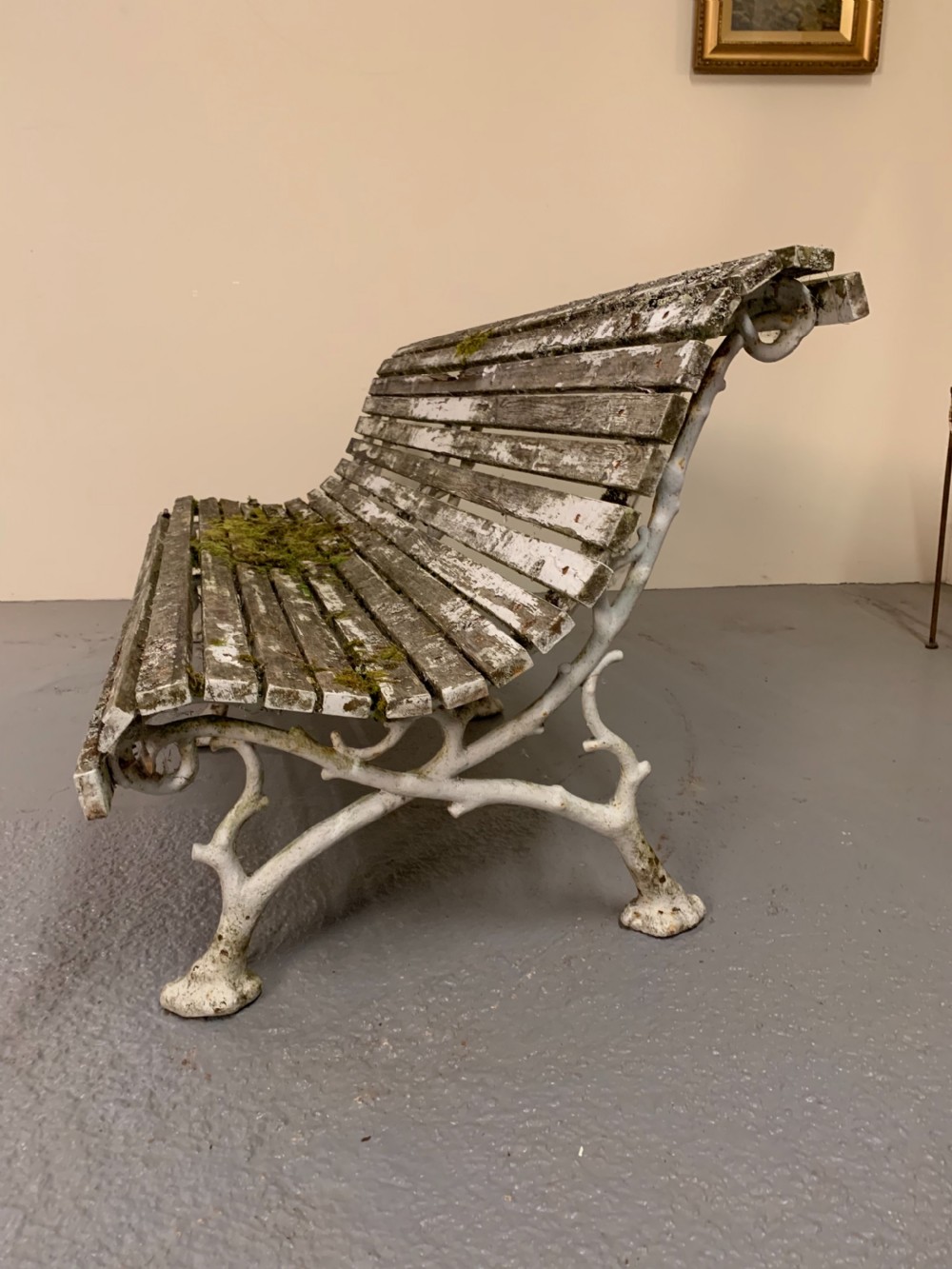 Twig pattern garden bench  View V