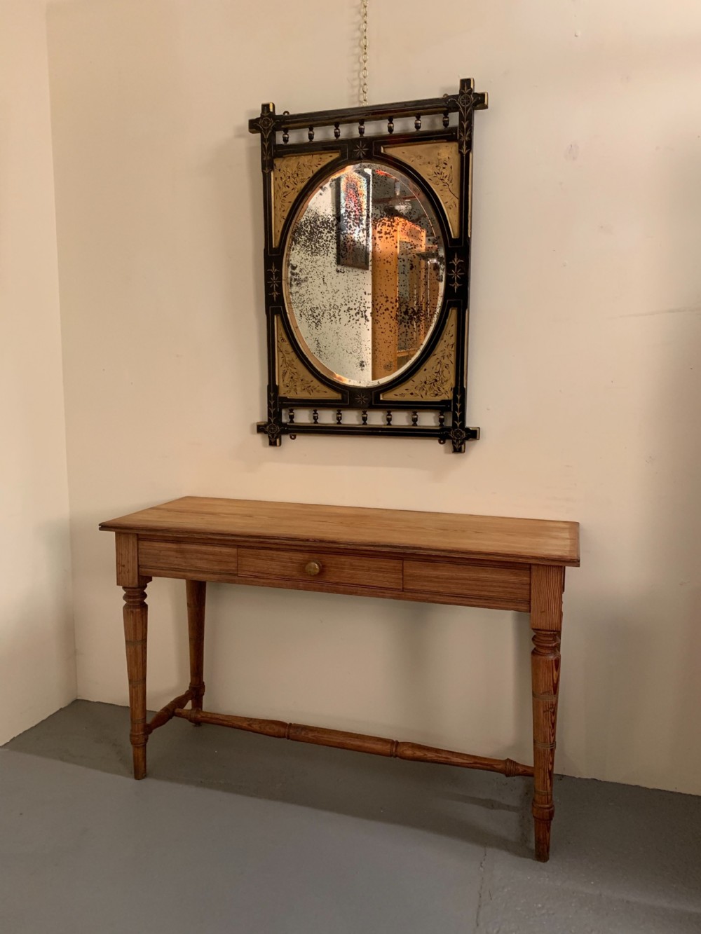 Scottish pine console table  View IX