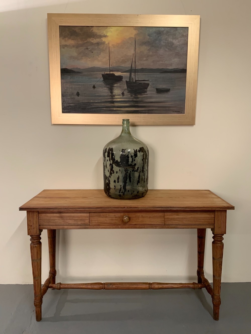 Scottish pine console table  View XI