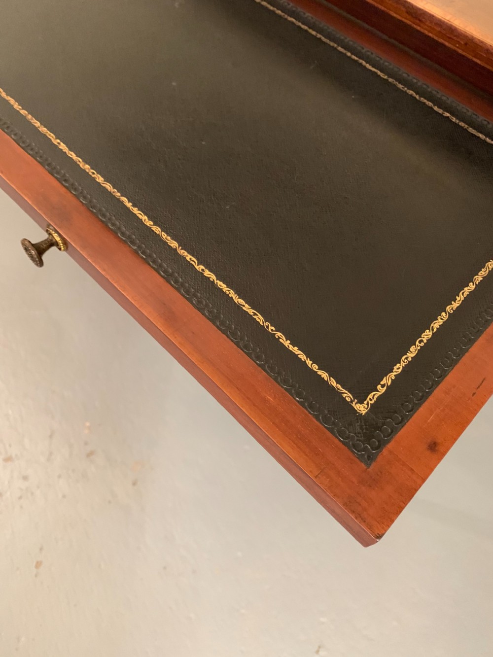 Edwardian inlaid writing table  View IV