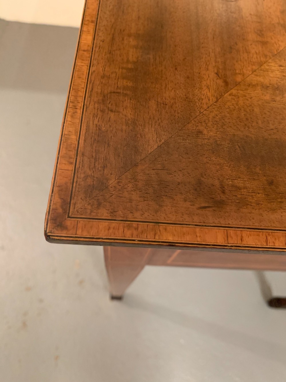 Edwardian inlaid writing table  View VIII