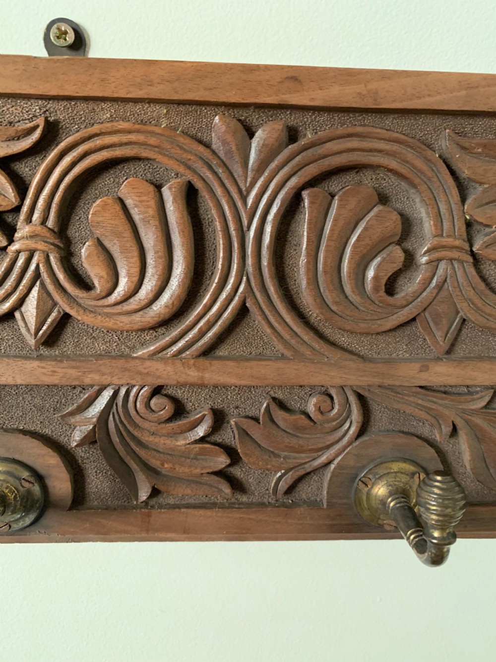 Walnut coat hooks View III