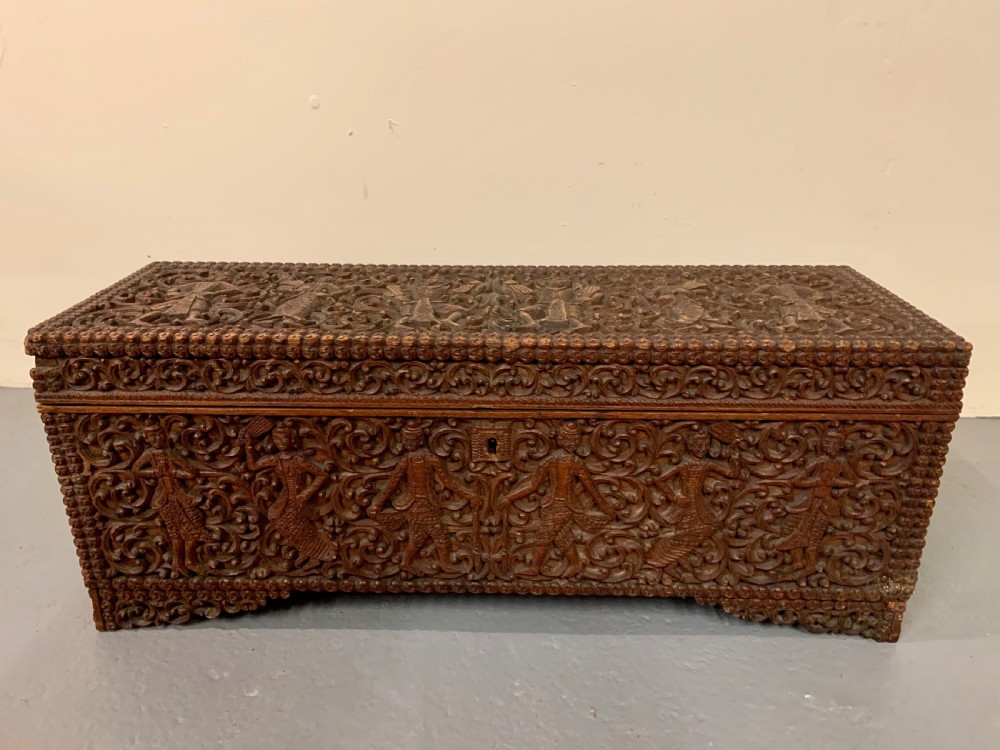 Good Anglo Indian carved box View VI