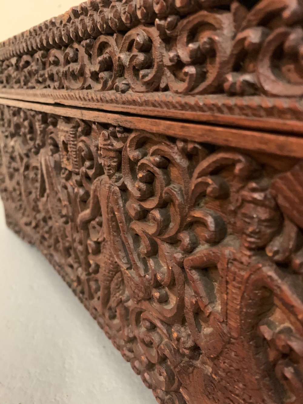Good Anglo Indian carved box View XV