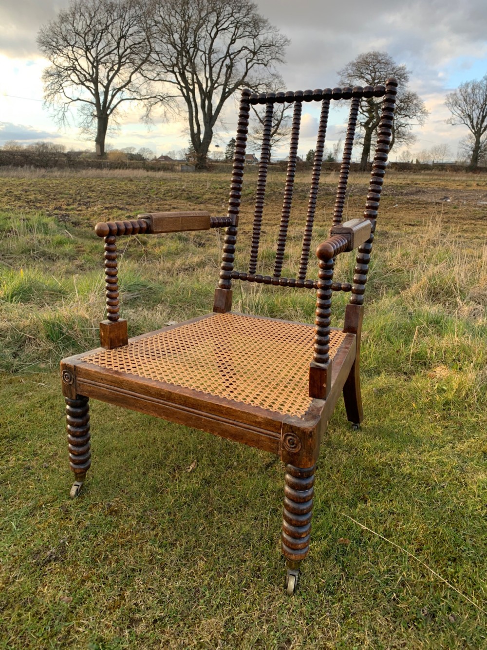Regency bobbin turned armchair 