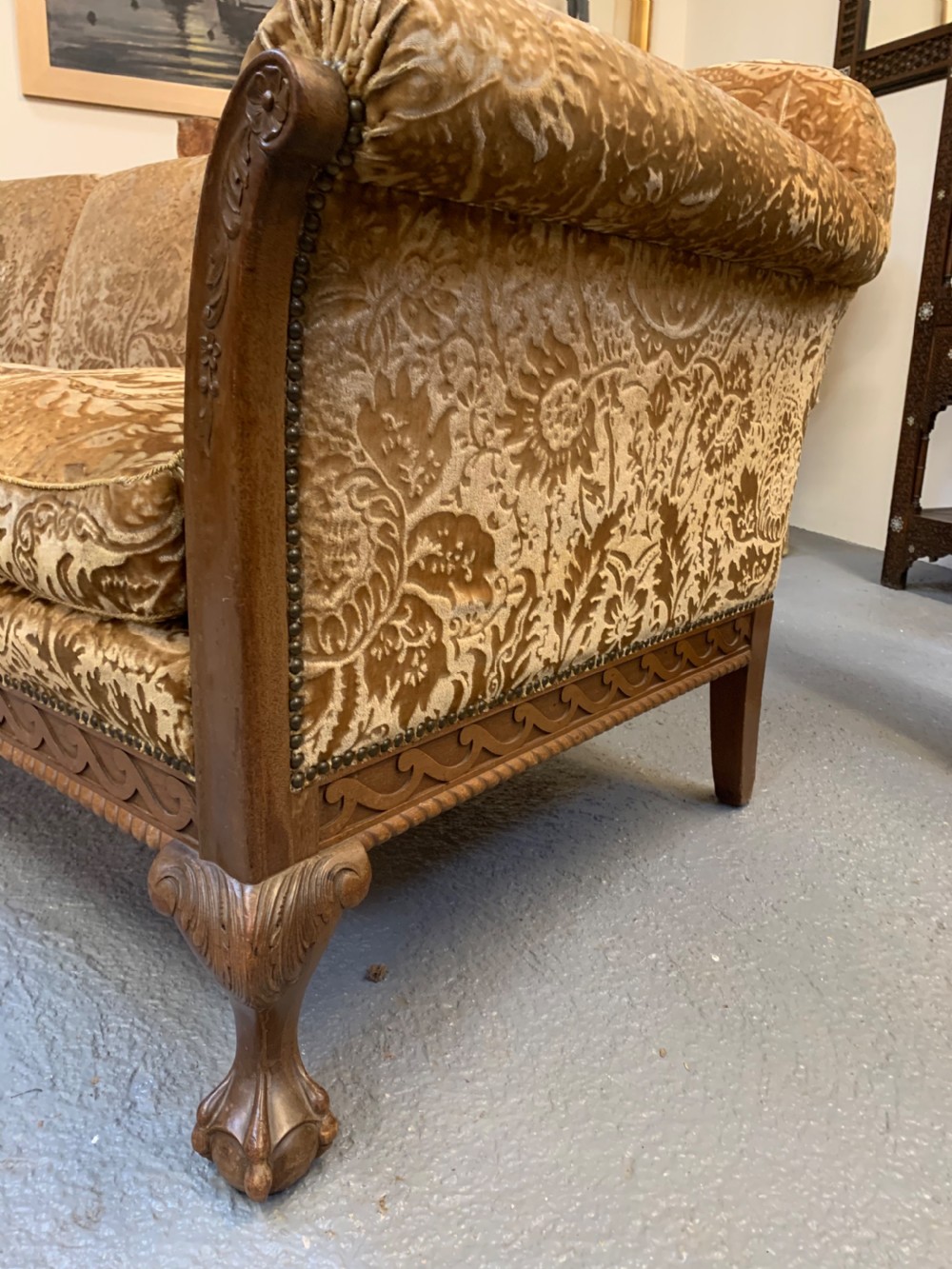 Excellent large walnut sofa View III