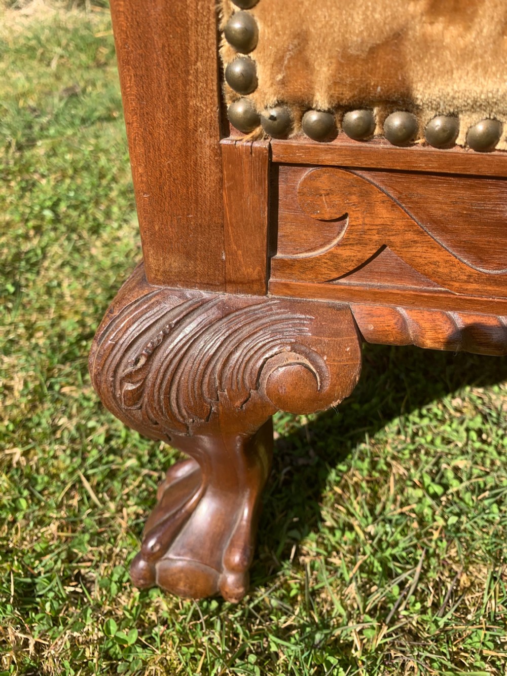 Good pair walnut armchairs  View VI