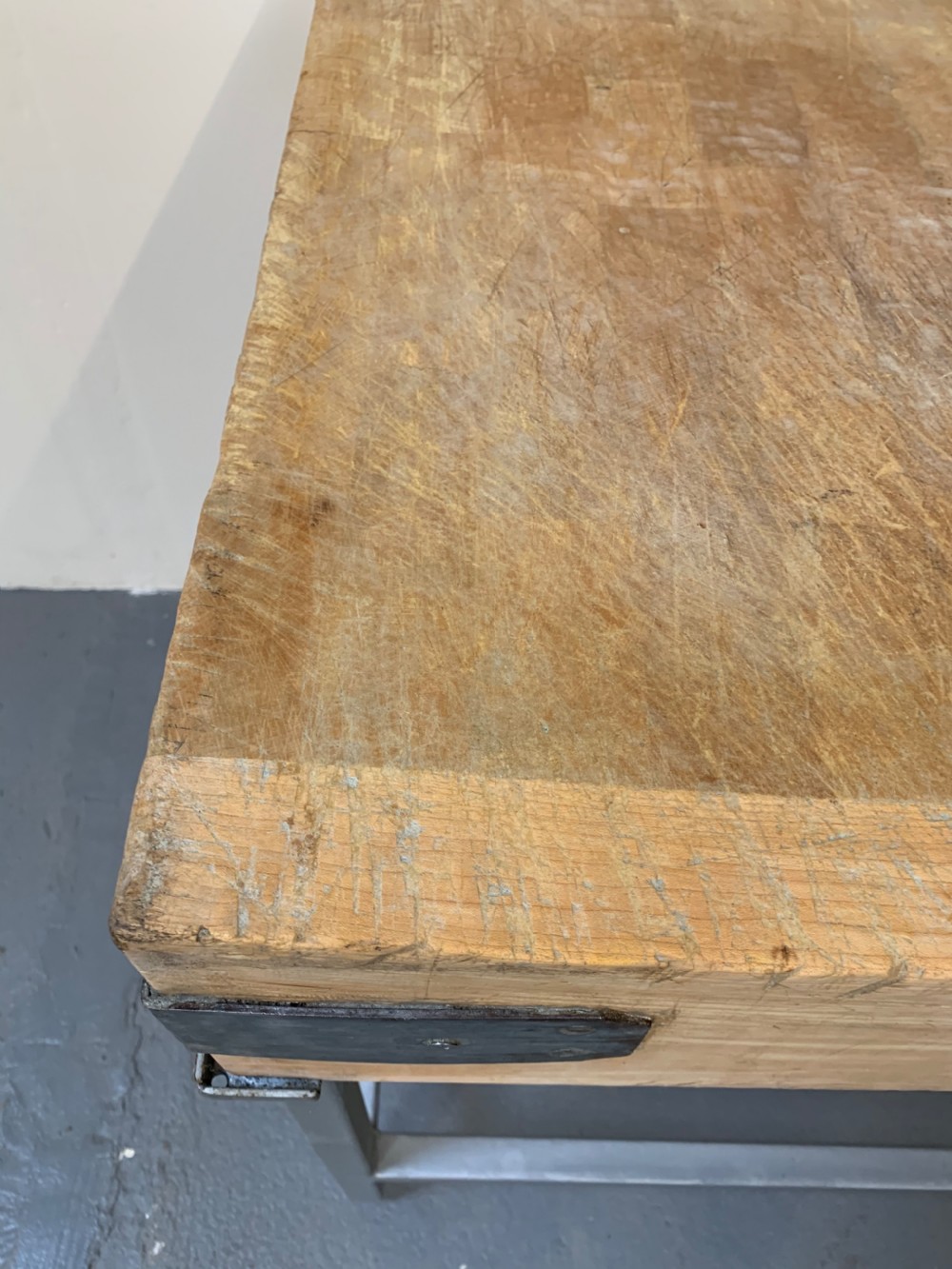 Industrial butchers block  View V