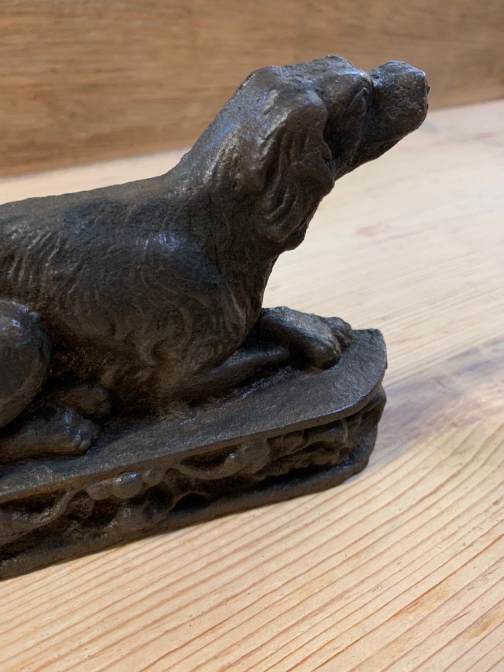 Pair cast iron dog doorstops View VI