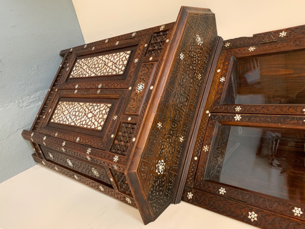 Moorish inlaid corner cabinet  View III