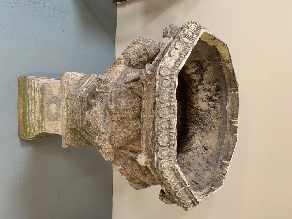 Rare Garnkirk garden urn on plinth  View III