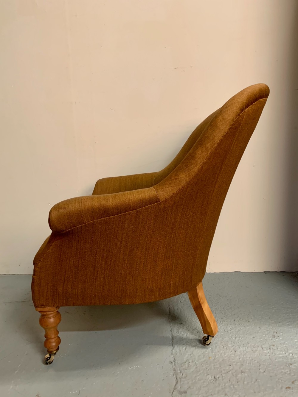 Birch upholstered armchair  View III