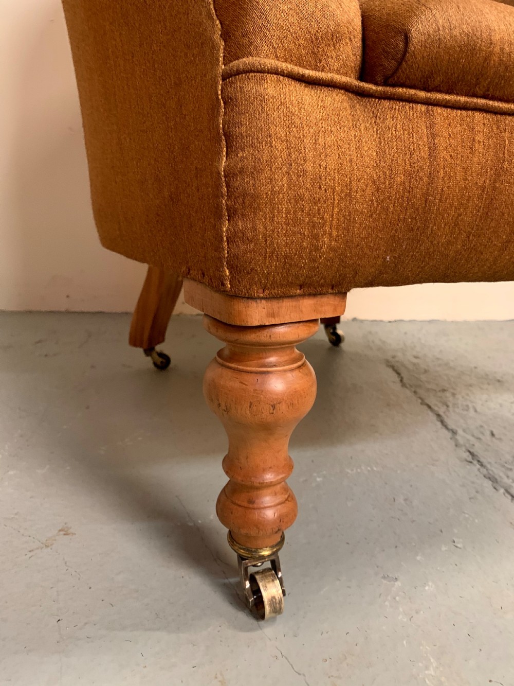Birch upholstered armchair  View V