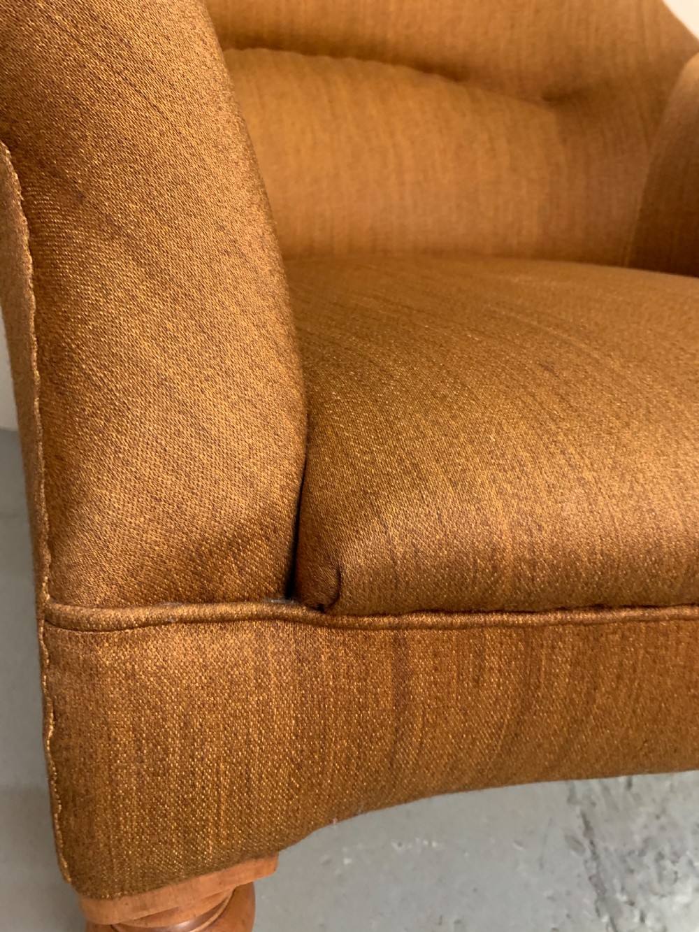 Birch upholstered armchair  View VIII
