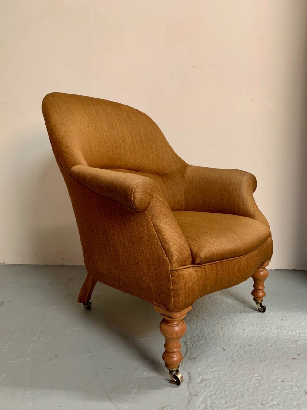 Birch upholstered armchair  View XI