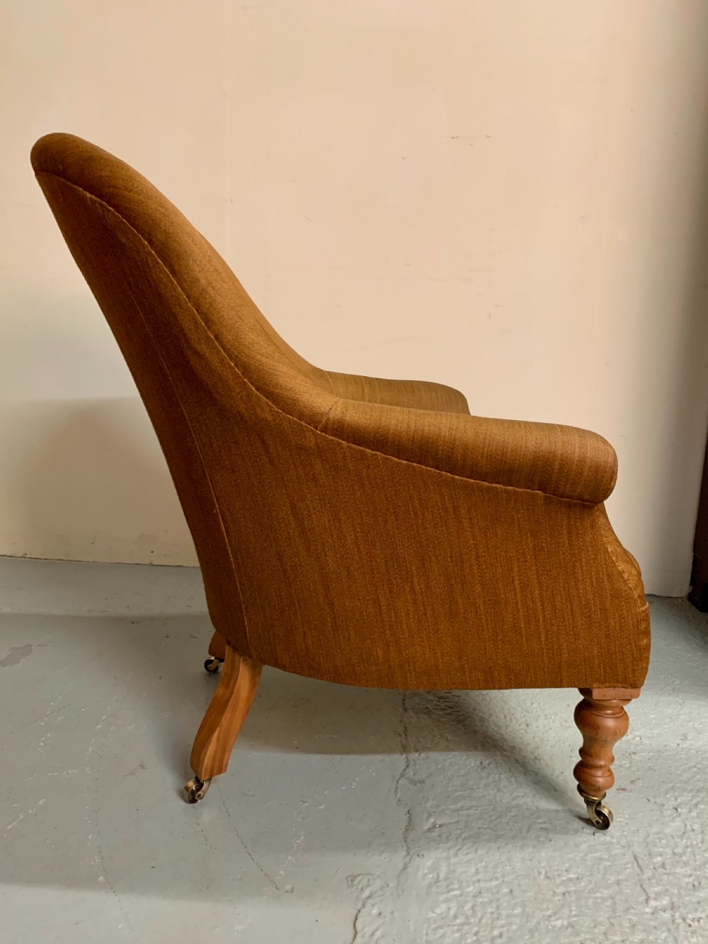 Birch upholstered armchair  View XIV