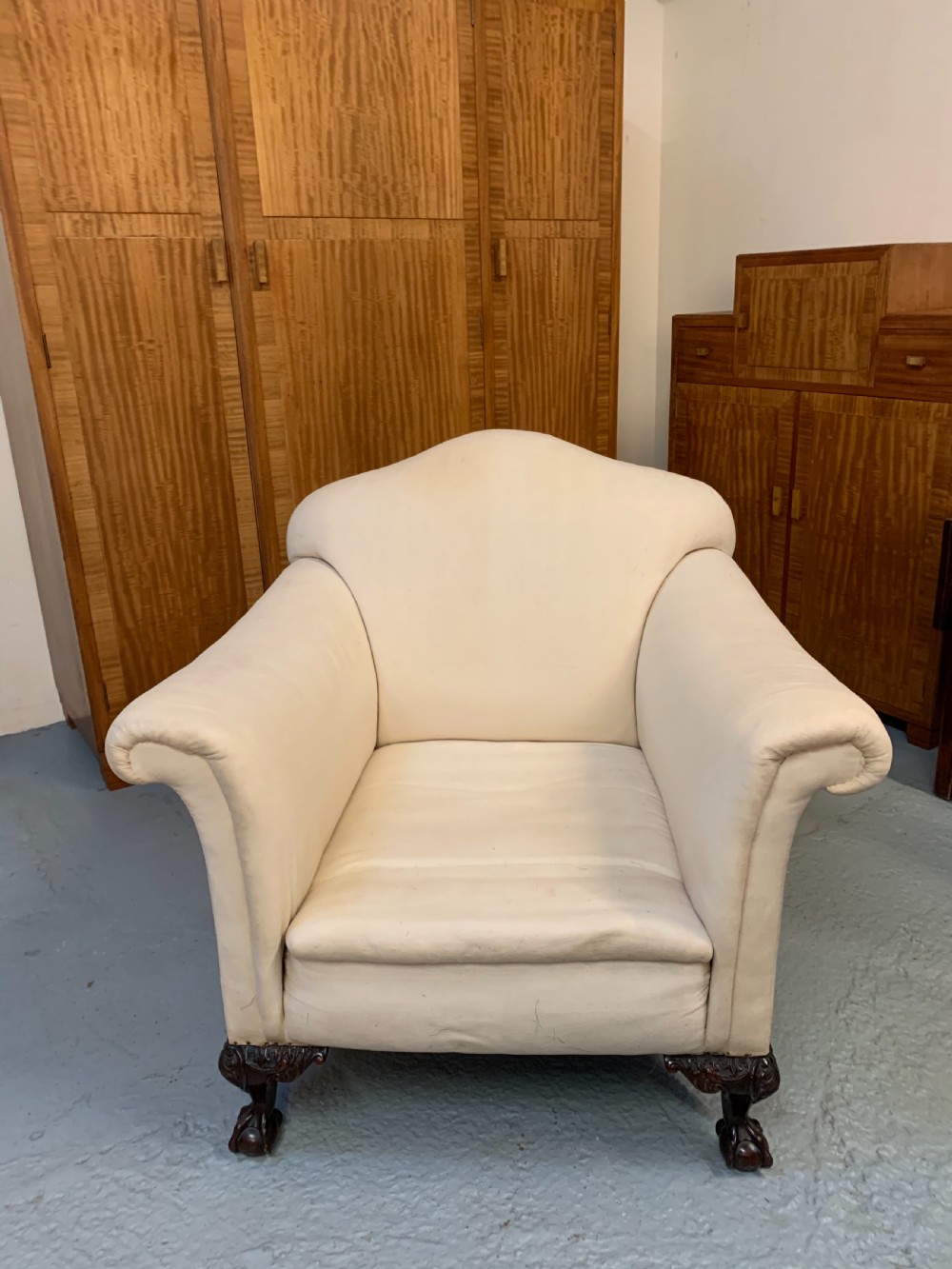 Pair country house armchairs  View V