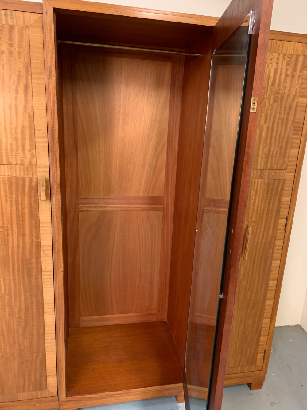 Heals satinwood triple wardrobe  View IV