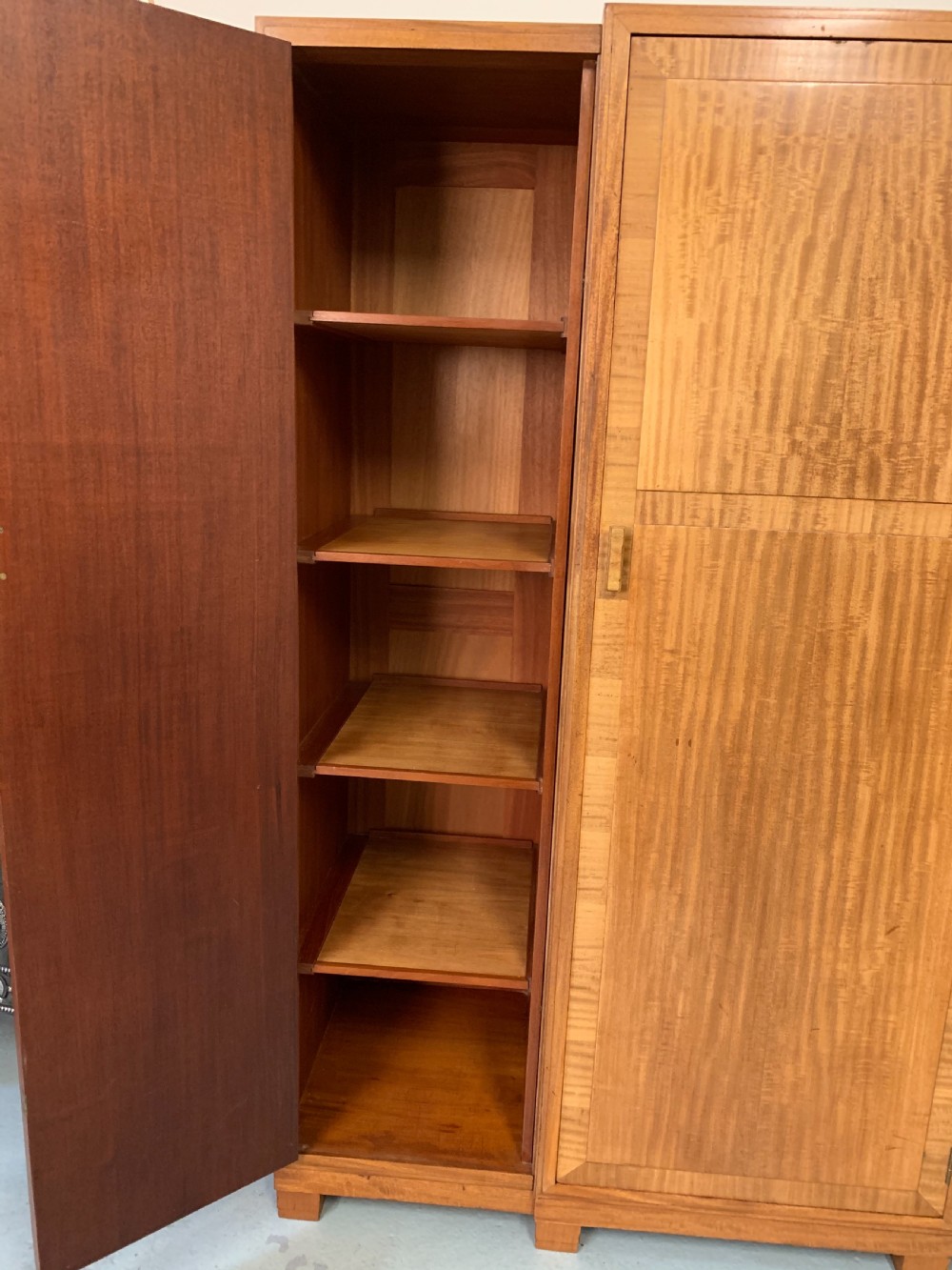 Heals satinwood triple wardrobe  View V