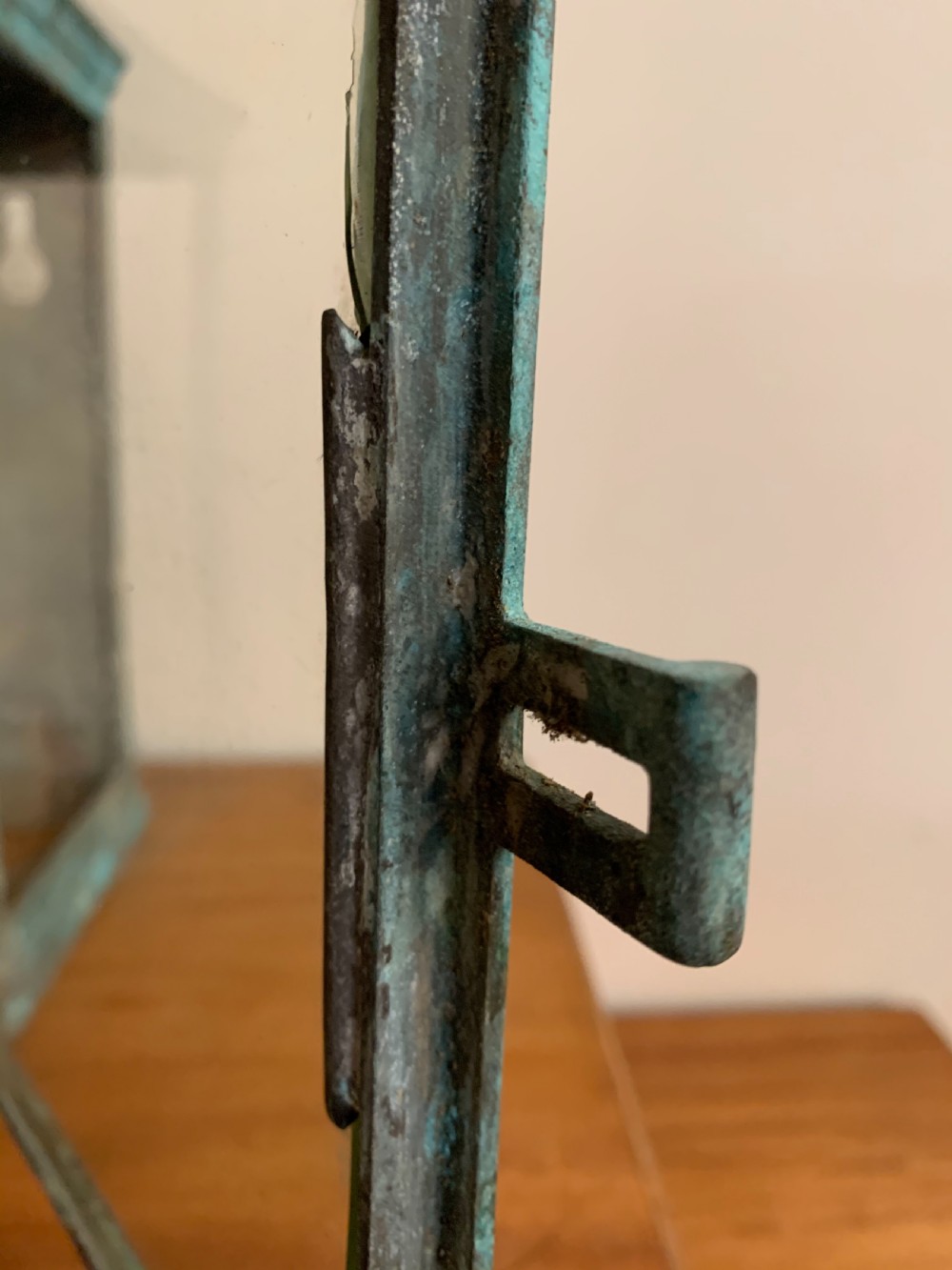 Patinated bronze wall lantern  View IX